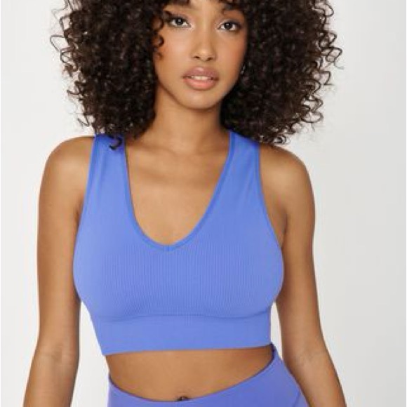 blue crop top - Picture 1 of 4